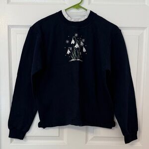 Vintage Navy Snowdrop Sweater